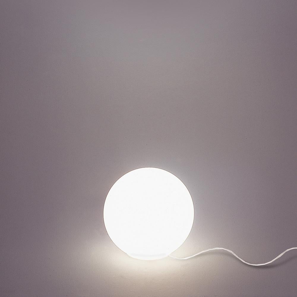 Modern Artemide Dioscuri 14 Halogen Table Lamp in White by Michele De Lucchi