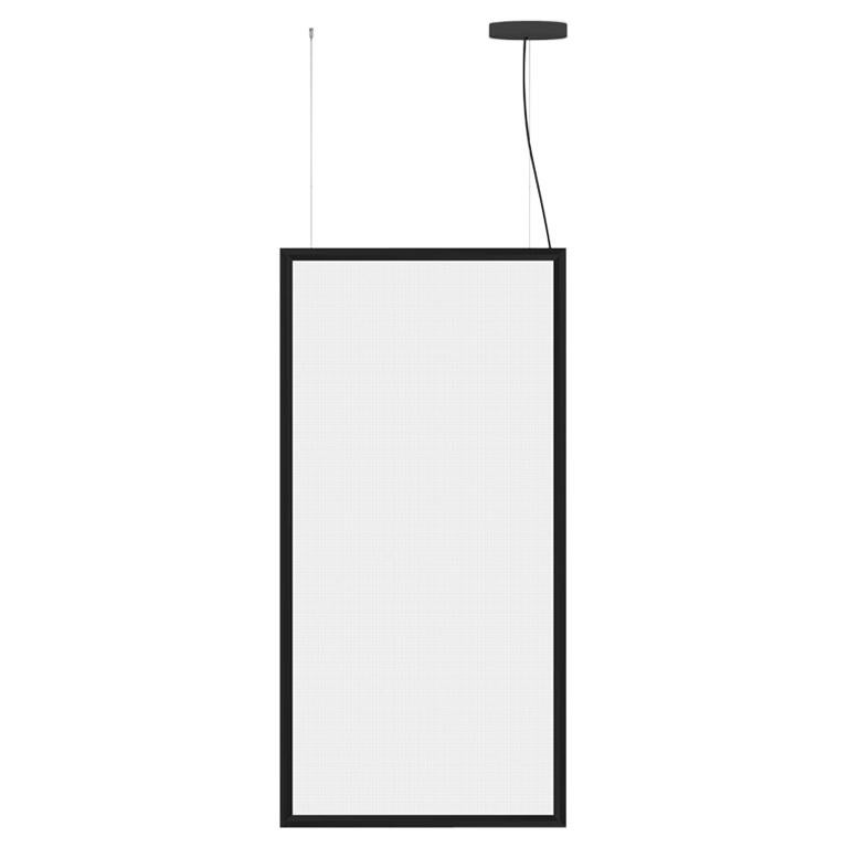 Artemide Discovery Space Rectangular Suspension Light in Black by Ernesto For Sale