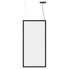Artemide Discovery Space Rectangular Suspension Light in Black by Ernesto
