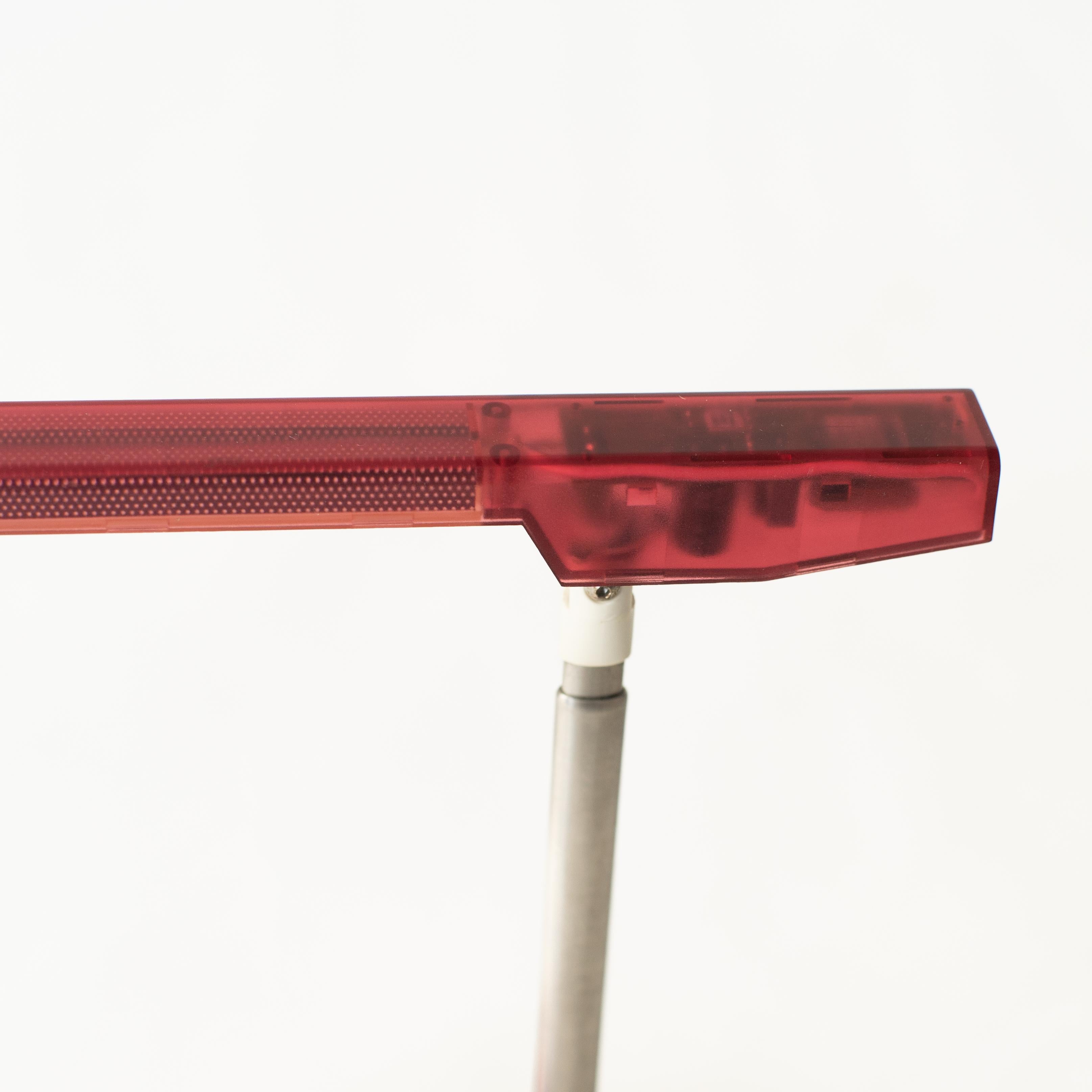 Italian Artemide E-light red  Y2K style design For Sale
