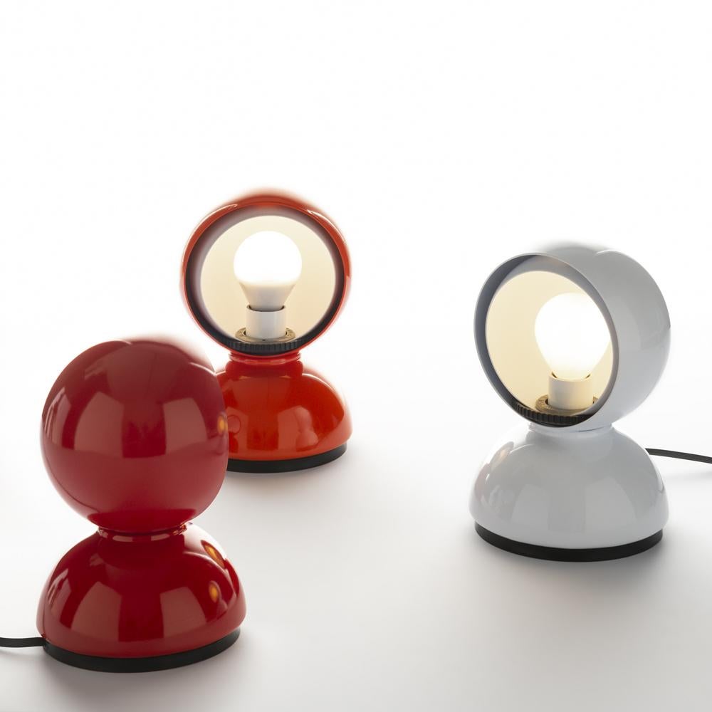 Moderne Lampe de table E12 Artemide Eclisse en orange de Vico Magistretti en vente