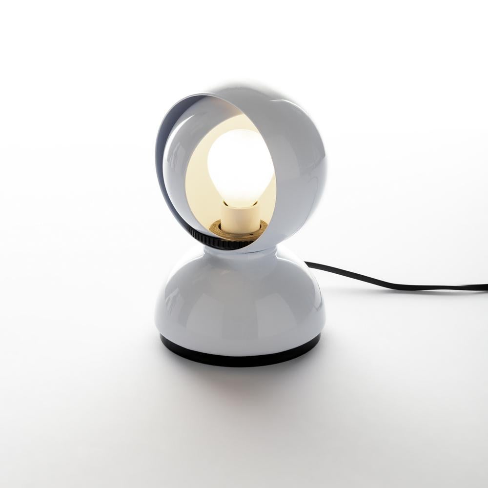 italien Lampe de bureau Artemide Eclisse E12 blanche en blanc de Vico Magistretti en vente