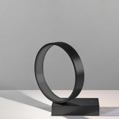 Lampe de bureau ronde Artemide Eclittica noire par Carlotta de Bevilacqua
