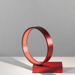 Artemide Eclittica Round Table Lamp in Red by Carlotta de Bevilacqua