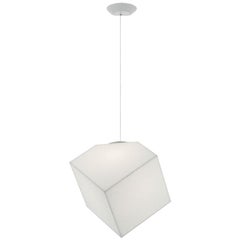 Artemide Edge 30 E26 Pendant Light in White by Alessandro Mendini