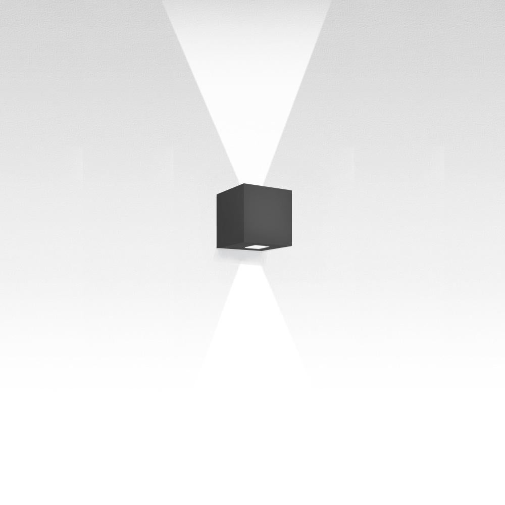 Quadratisches schmales Artemide-Effetto-Leuchte in Grau mit 2 Lichtern, Ernesto Gismondia (Moderne) im Angebot