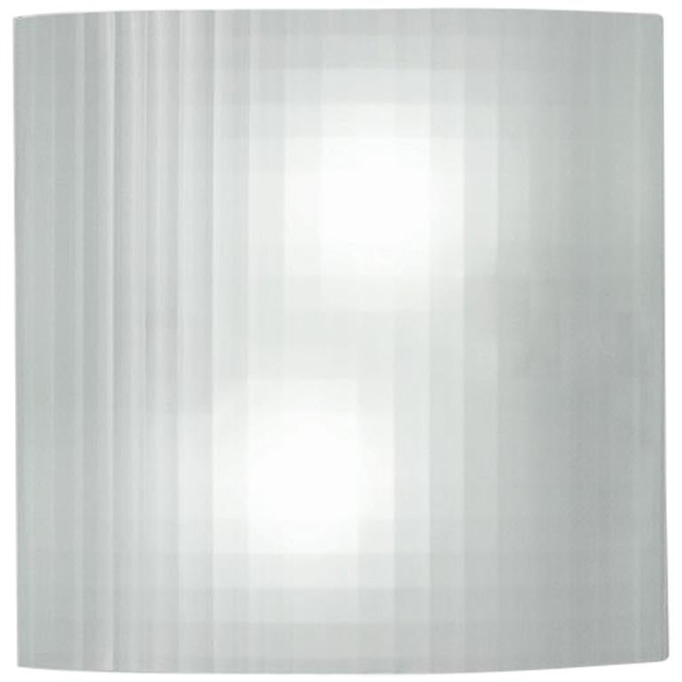 Artemide Facet Wall Light in White Grid by Ron Rezek For Sale