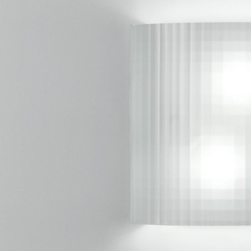 Modern Artemide Facet Wall Light with Grid Glass For Sale