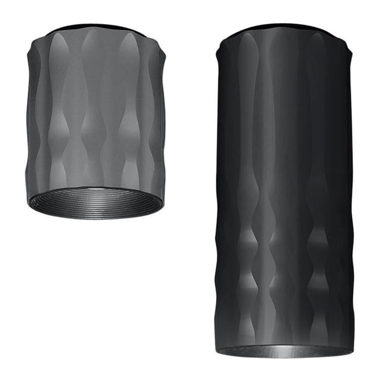 Artemide Fiamma 30 LED 2-Draht-Deckenleuchte in eloxiertem Grau von Jean-Michel Wilm im Angebot