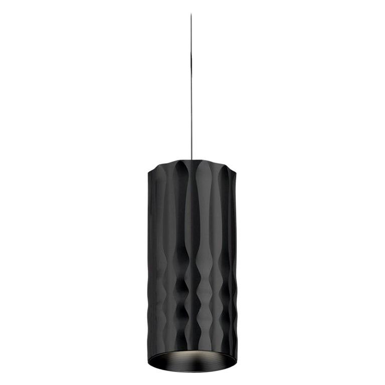Lampe à suspension LED à deux fils Artemide Fiamma 30 en noir anodisé, Jean-Michel Wil