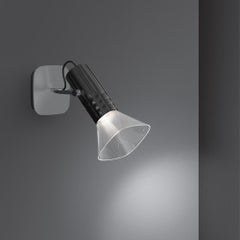 Artemide Fiamma GU10 Wall Light in Anodized Black by Jean-Michel Wilmotte