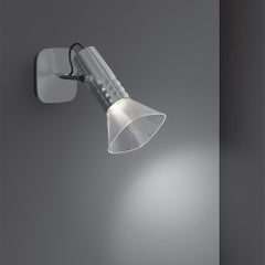 Artemide Fiamma GU10 Wall Light in Anodized Grey by Jean-Michel Wilmotte
