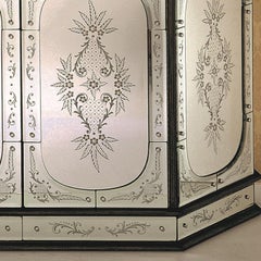 Artemide Buffet en verre de Murano à cadre d'or