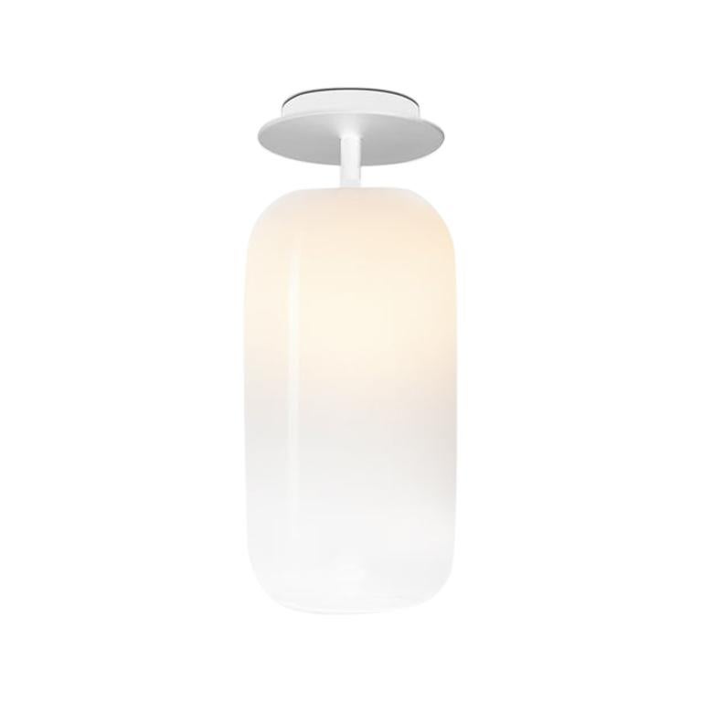 Artemide Gople Classic Ceiling Light in White/White by Bjarke Ingels Group For Sale