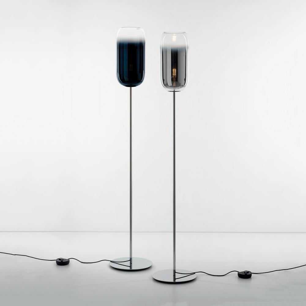 Gople Lamp is the latest product in the ongoing collaboration between Artemide and Bjarke Ingels Group. Gople is crafted of a pill shape, the glass is blown according to ancient Venetian techniques in Murano. The shape of the glass helps the light