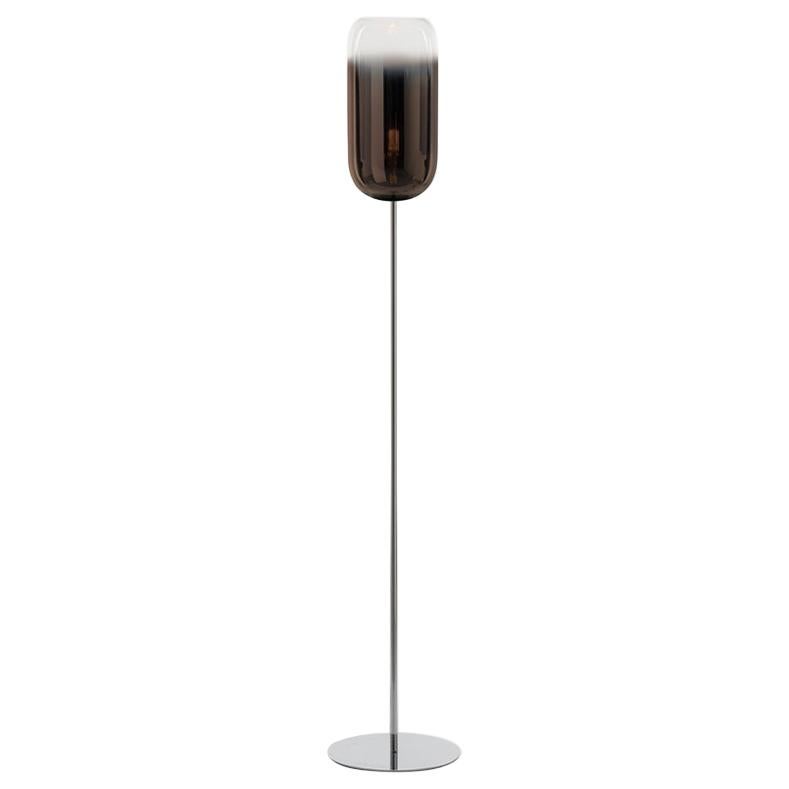 Artemide Gople Classic Max 22W E26 120V Floor Lamp in Bronze For Sale