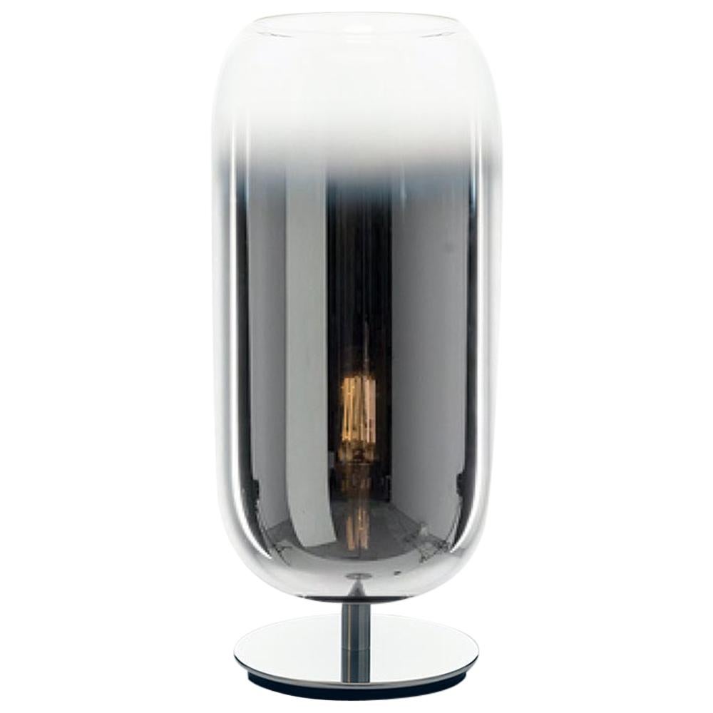 Artemide Gople Classic Max 22W E26 Table Lamp in Silver by Bjarke Ingels Group For Sale