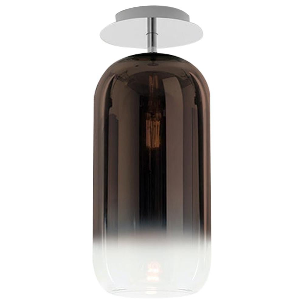 Artemide Gople Mini Max 7W E12 Ceiling Light in Bronze by Bjarke Ingels Group