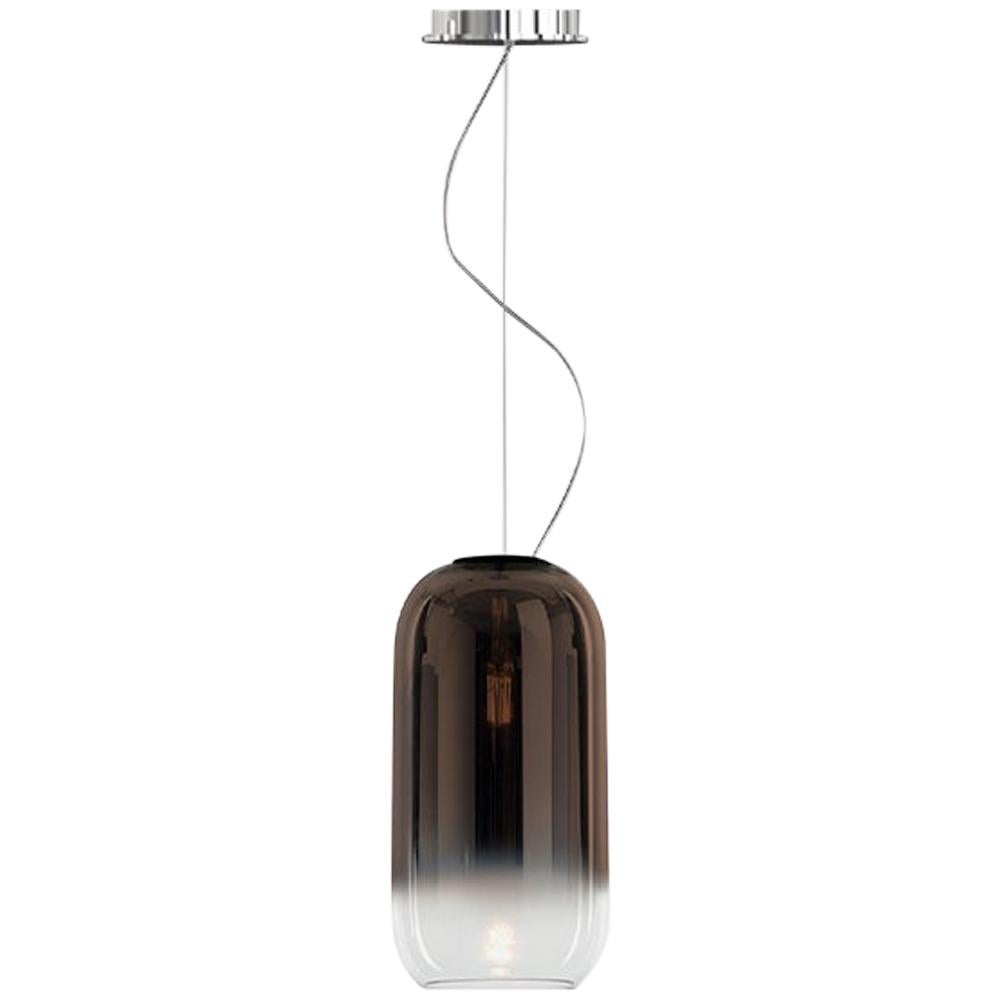 Lampe à suspension Artemide Gople Mini Max 7W E12 en bronze par Bjarke Ingels Group
