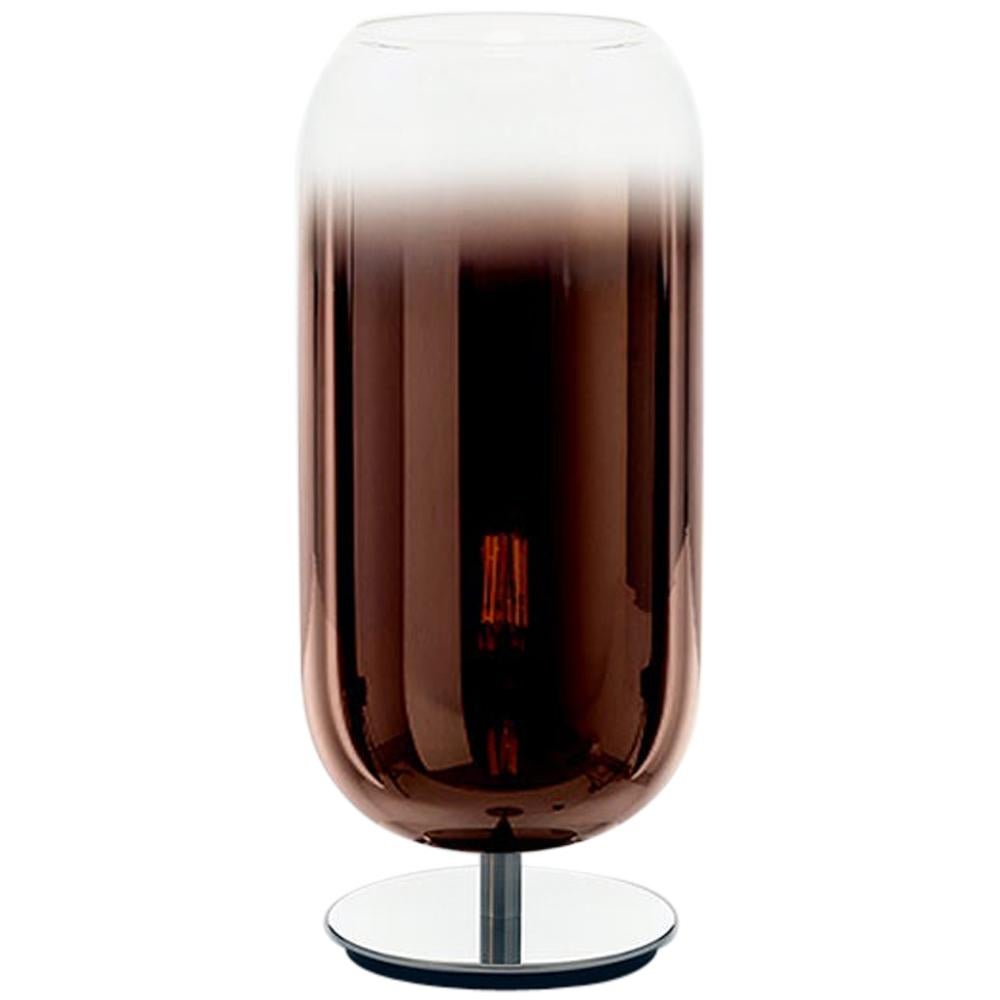 Artemide Gople Mini Max 7W E12 Table Lamp in Copper by Bjarke Ingels Group For Sale