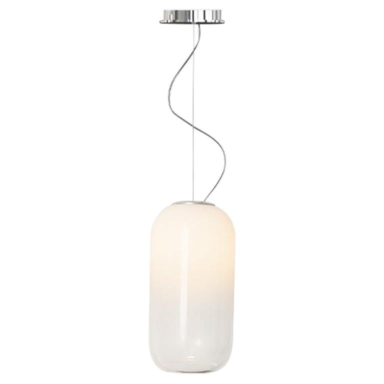 Artemide Gople Mini Suspension Light in White by Bjarke Ingels Group For Sale