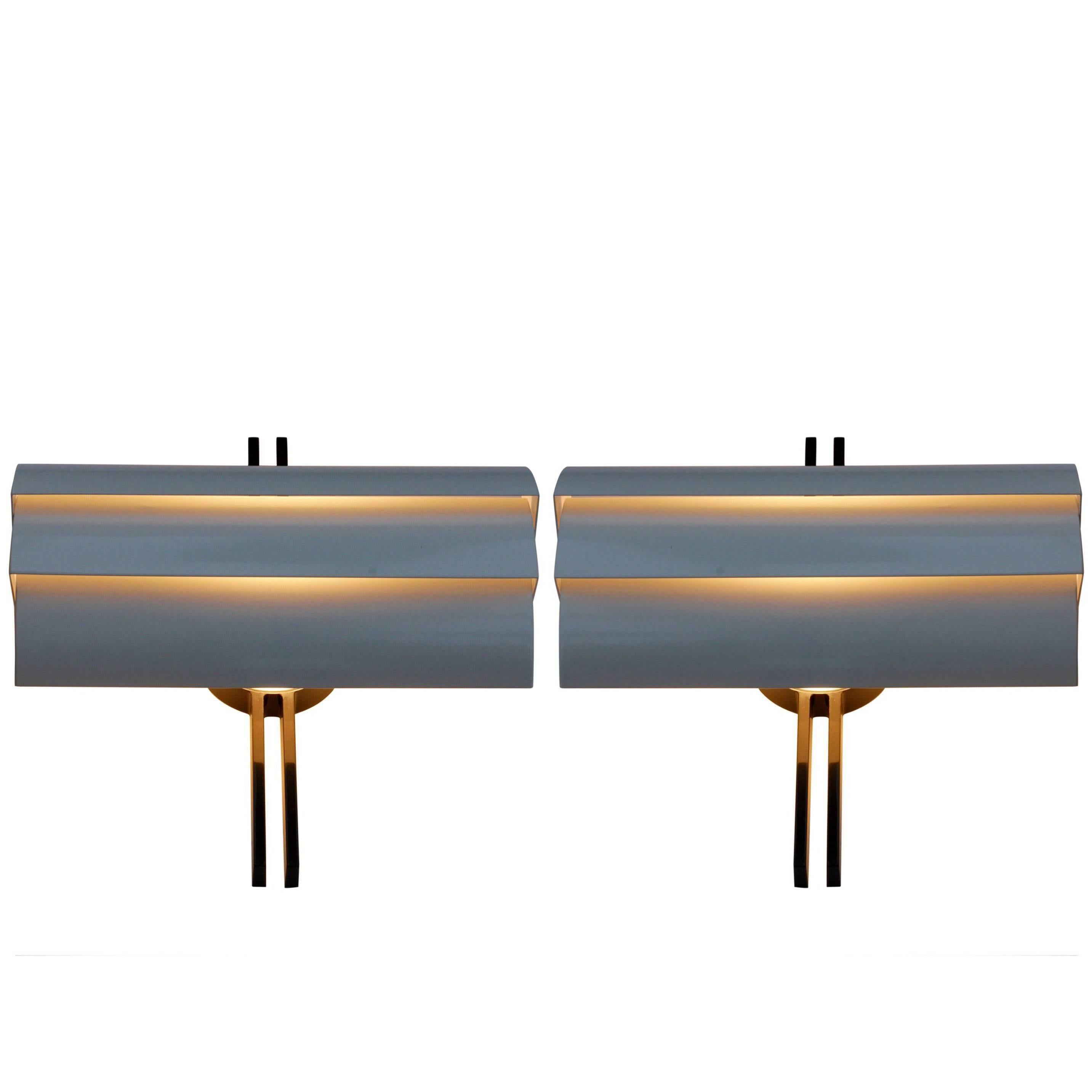 Artemide Italian Architectural Stria Wall Sconces or Lamps by Ernesto Gismondi