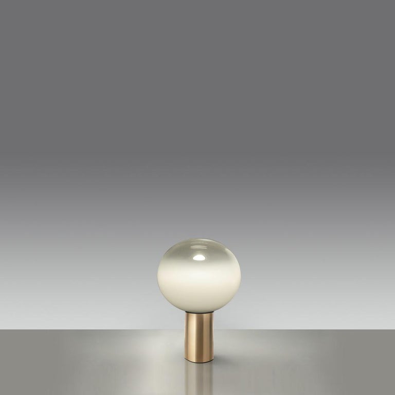 Modern Artemide Laguna 26 E26 Table Lamp in Gold by Matteo Thun For Sale