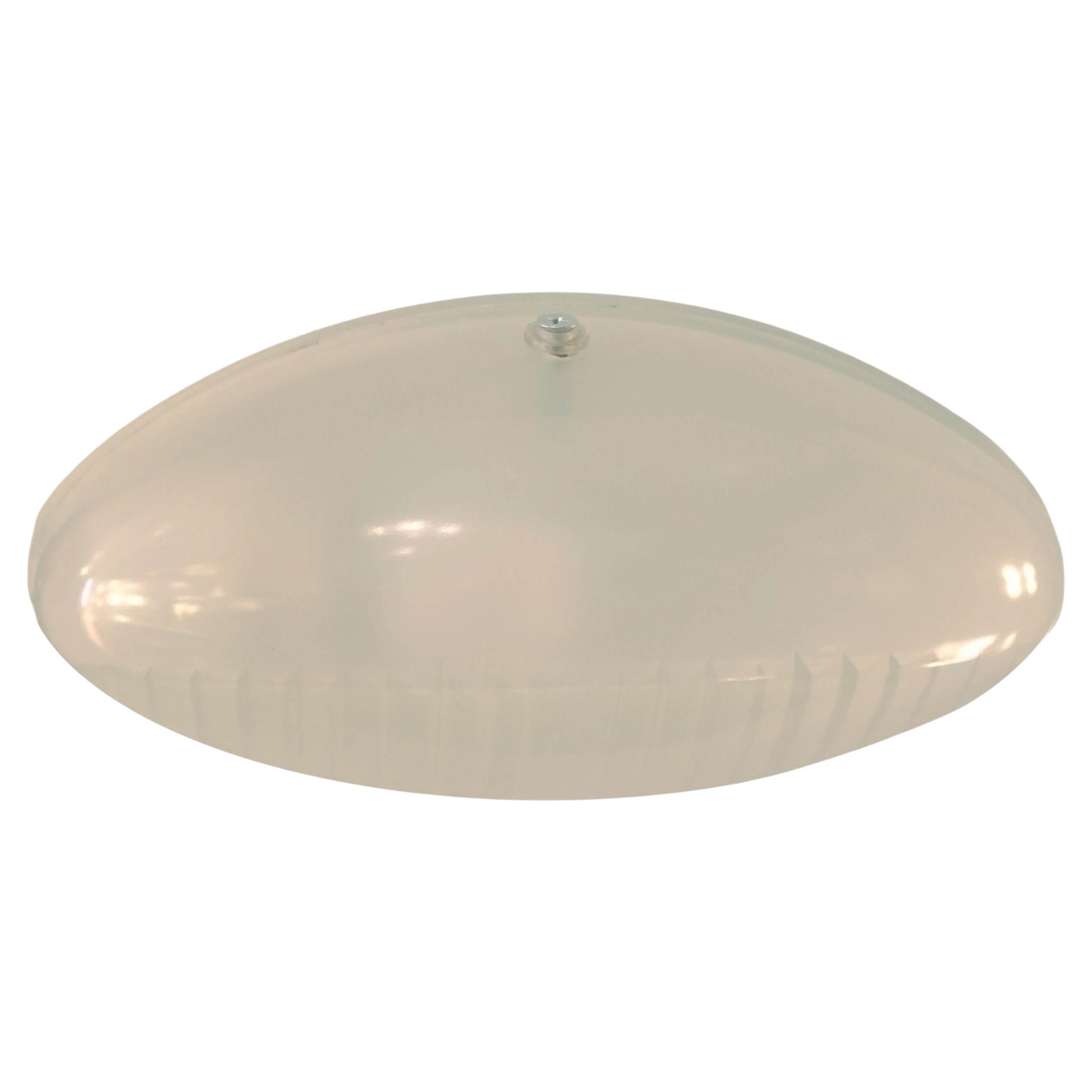 Artemide Shaped Molded Glass Wall Lamp, Italy 1960s