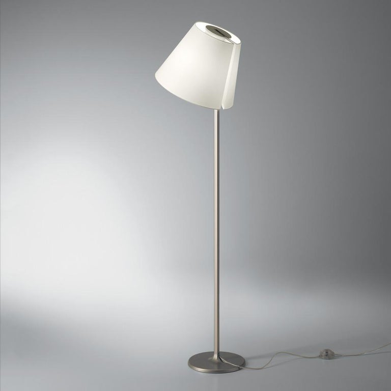 Artemide Melampo E26 Floor Lamp in Grey by Adrien Gardère For Sale at