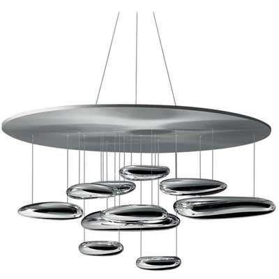 Louis Poulsen Gold Aeros Suspension Pendant Lamp Chandelier by Ross ...