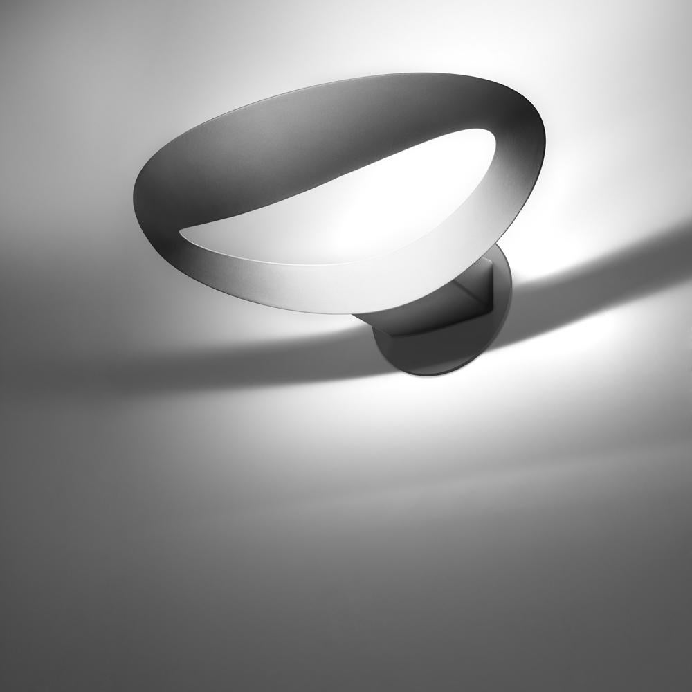 Modern Artemide Mesmeri LED Wall Light in Grey by Eric Solé For Sale
