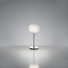 Artemide Meteorite 15 Halogen Table Lamp with Stem in Chrome by Pio & Tito Toso