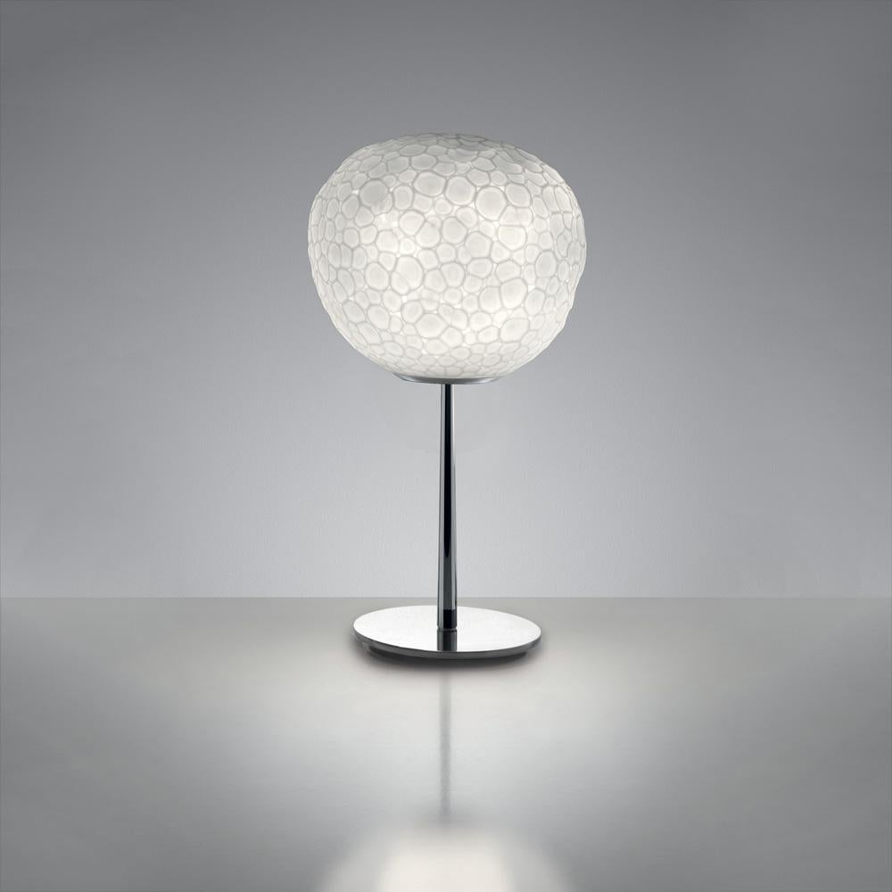 Modern Artemide Meteorite 15 Halogen Table Lamp with Stem in Chrome by Pio & Tito Toso For Sale