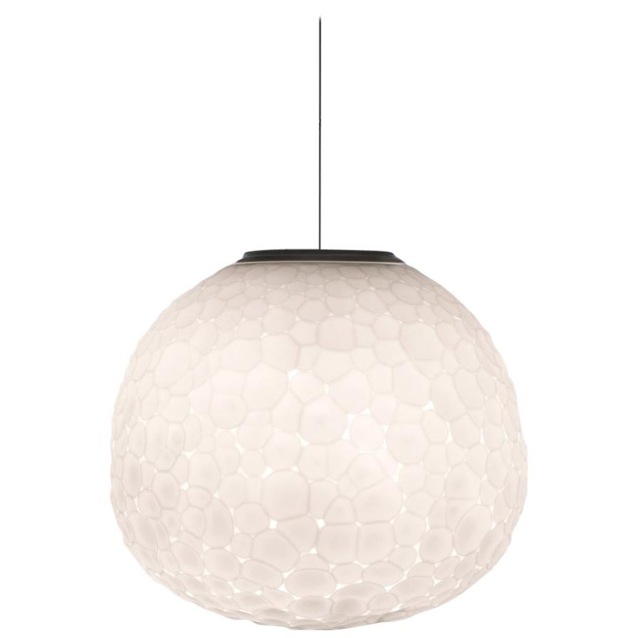 Artemide Meteorite 48 E26 Pendant Light in White by Pio & Tito Toso For Sale