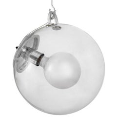 Artemide "Miconos" Glass Pendant Lamps, Pair