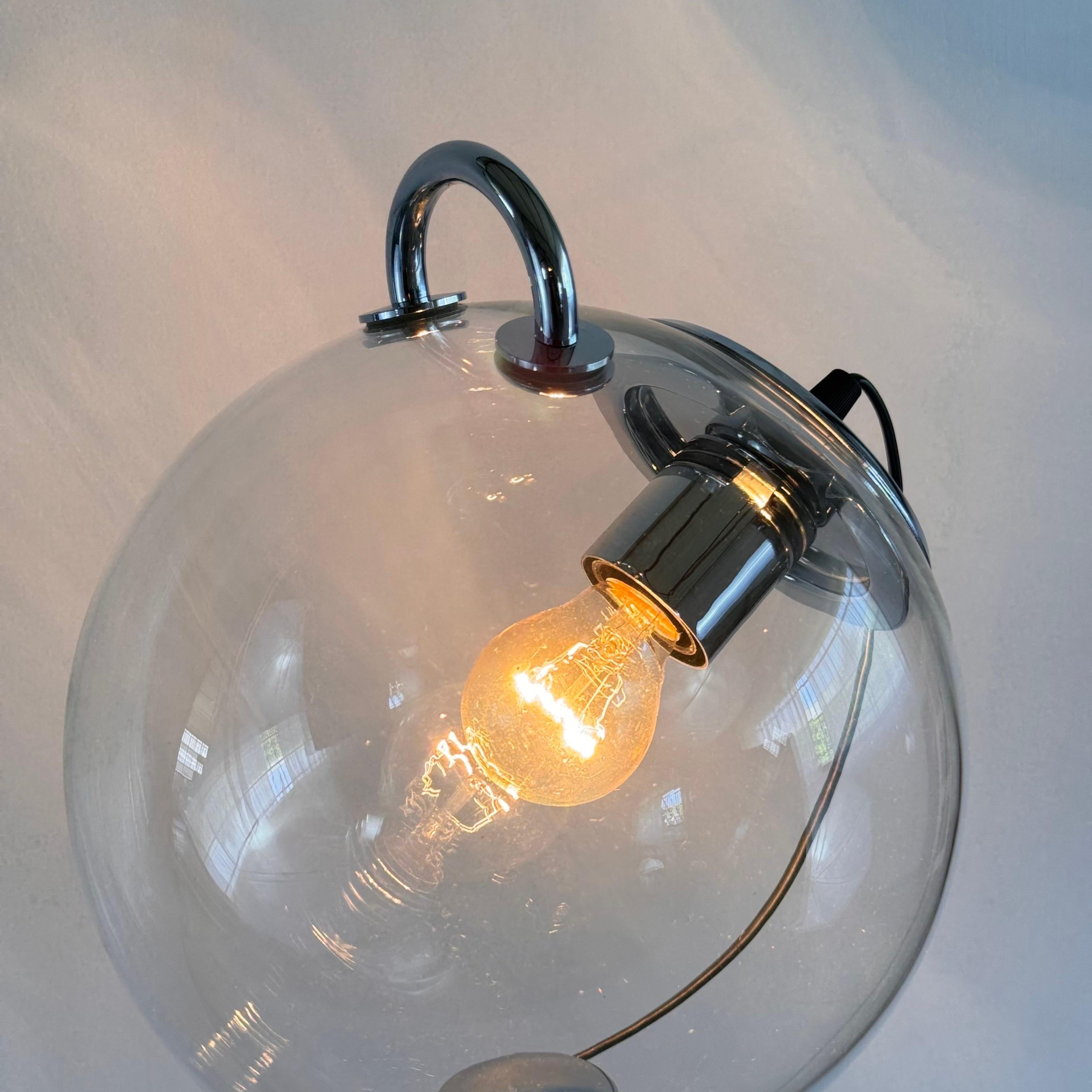 Artemide Miconos Table Lamp by Ernesto Gismondi, Chrome and Glass, 1998 3