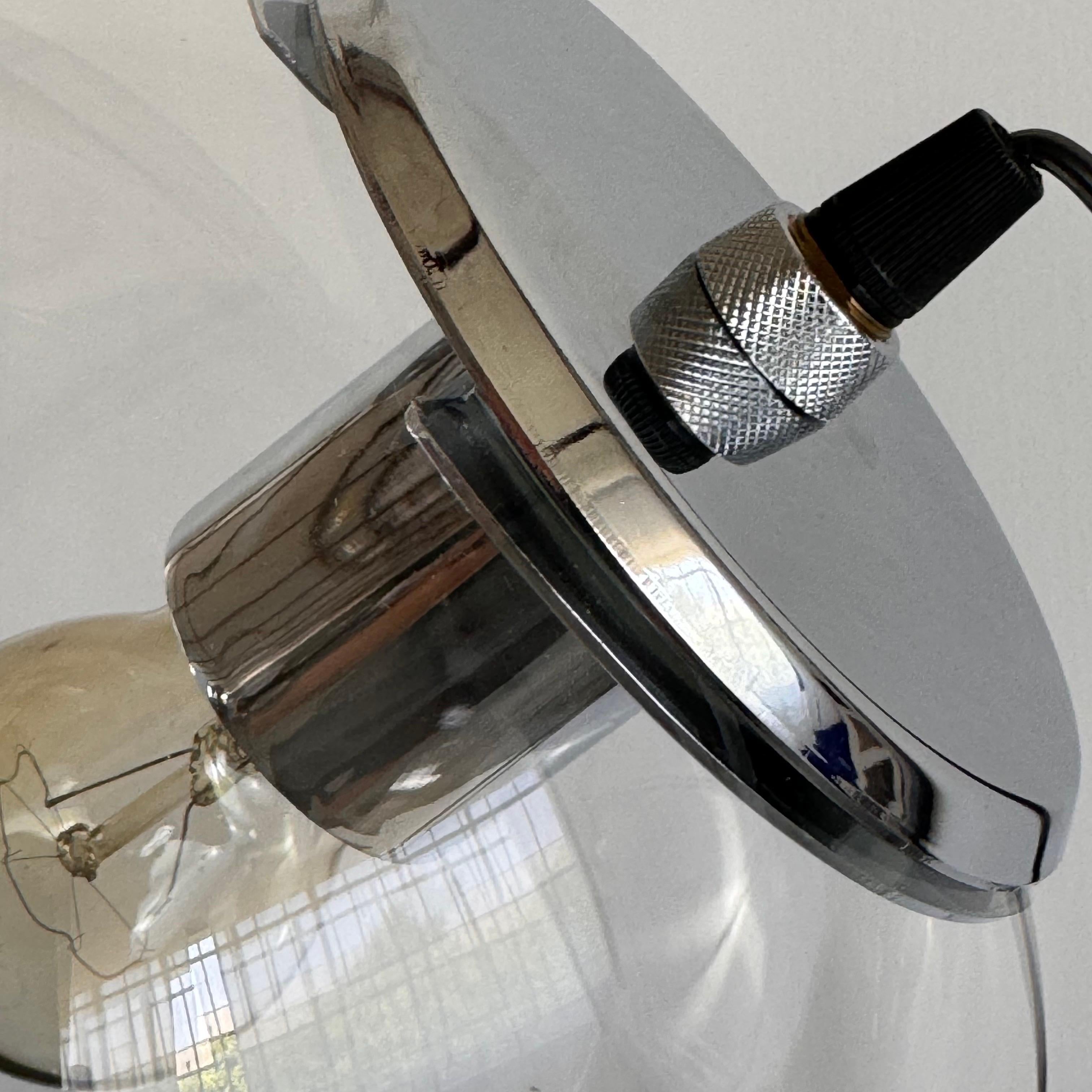Artemide Miconos Table Lamp by Ernesto Gismondi, Chrome and Glass, 1998 4