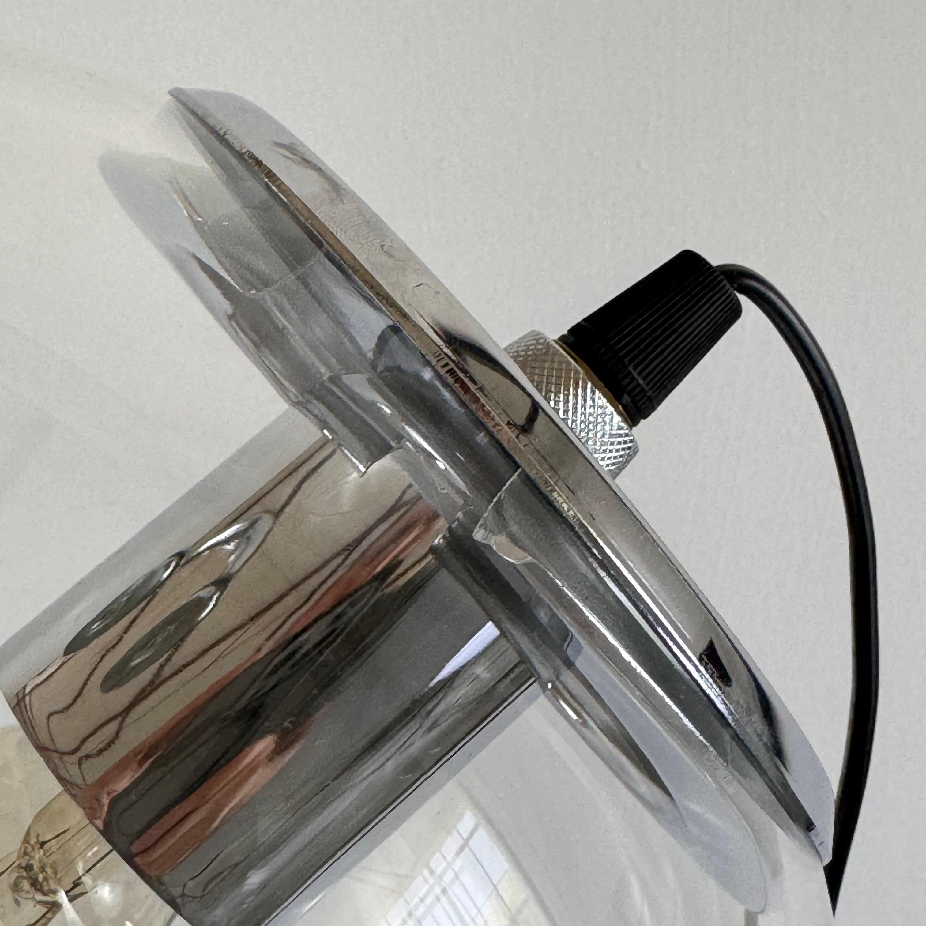 Artemide Miconos Table Lamp by Ernesto Gismondi, Chrome and Glass, 1998 6
