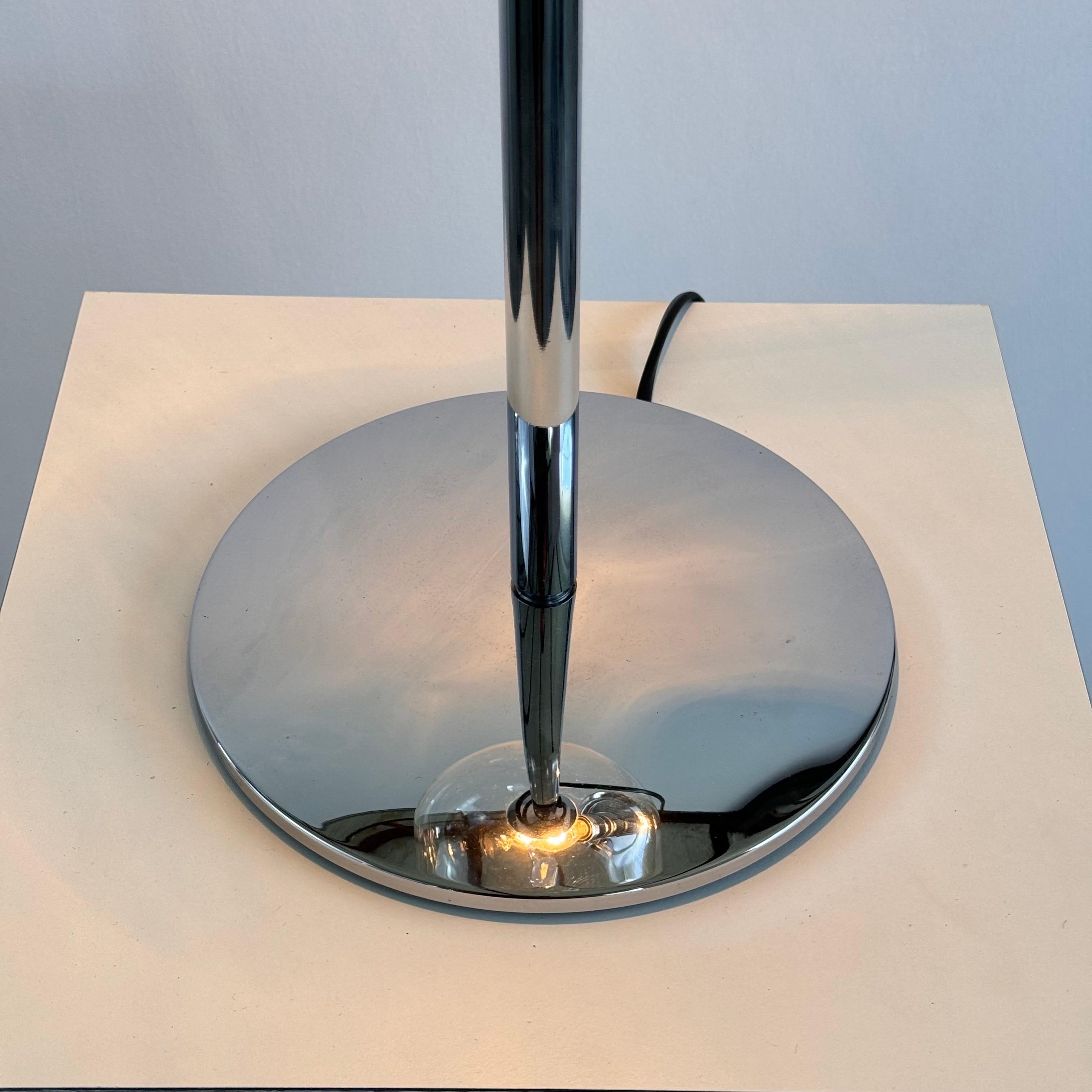 Late 20th Century Artemide Miconos Table Lamp by Ernesto Gismondi, Chrome and Glass, 1998