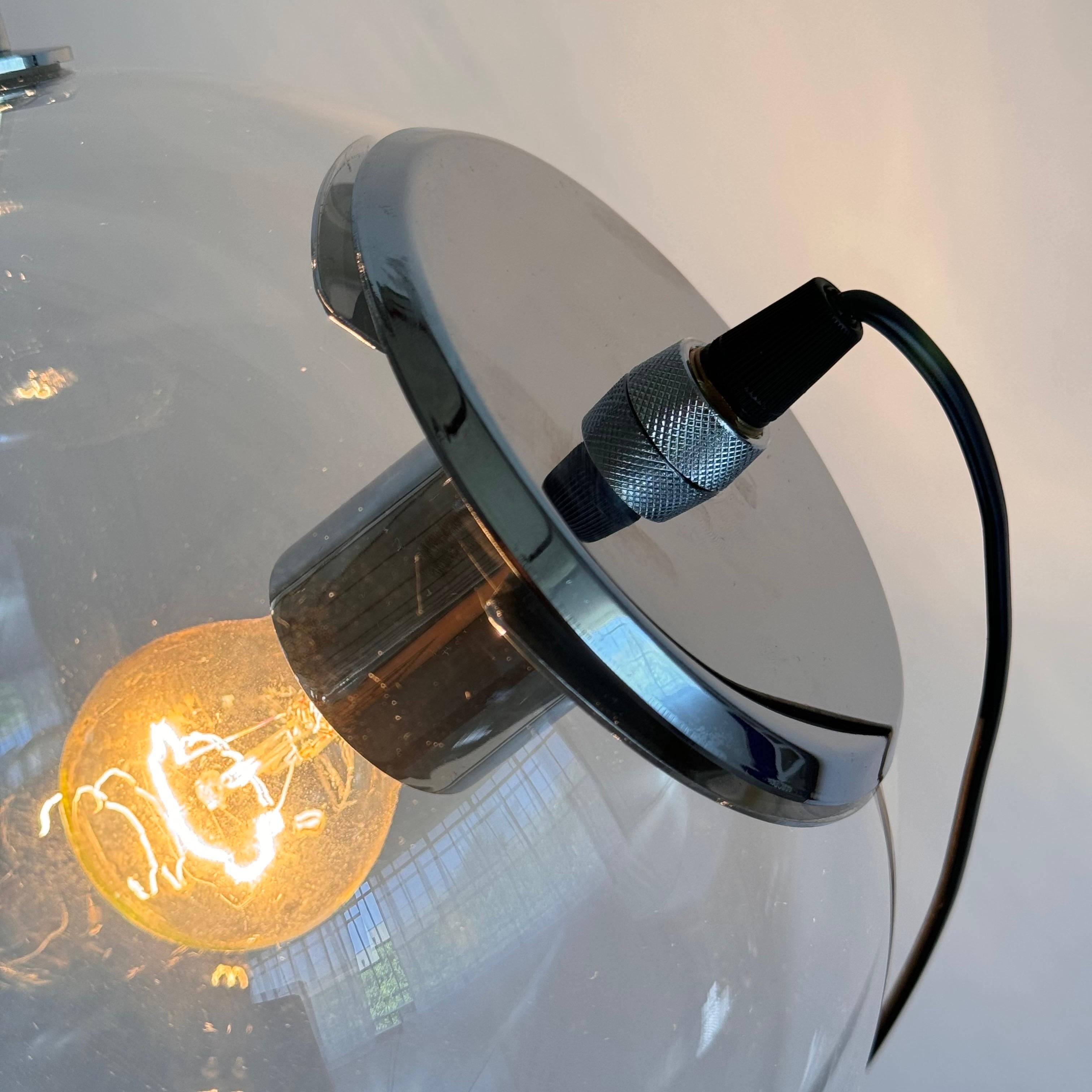 Artemide Miconos Table Lamp by Ernesto Gismondi, Chrome and Glass, 1998 1
