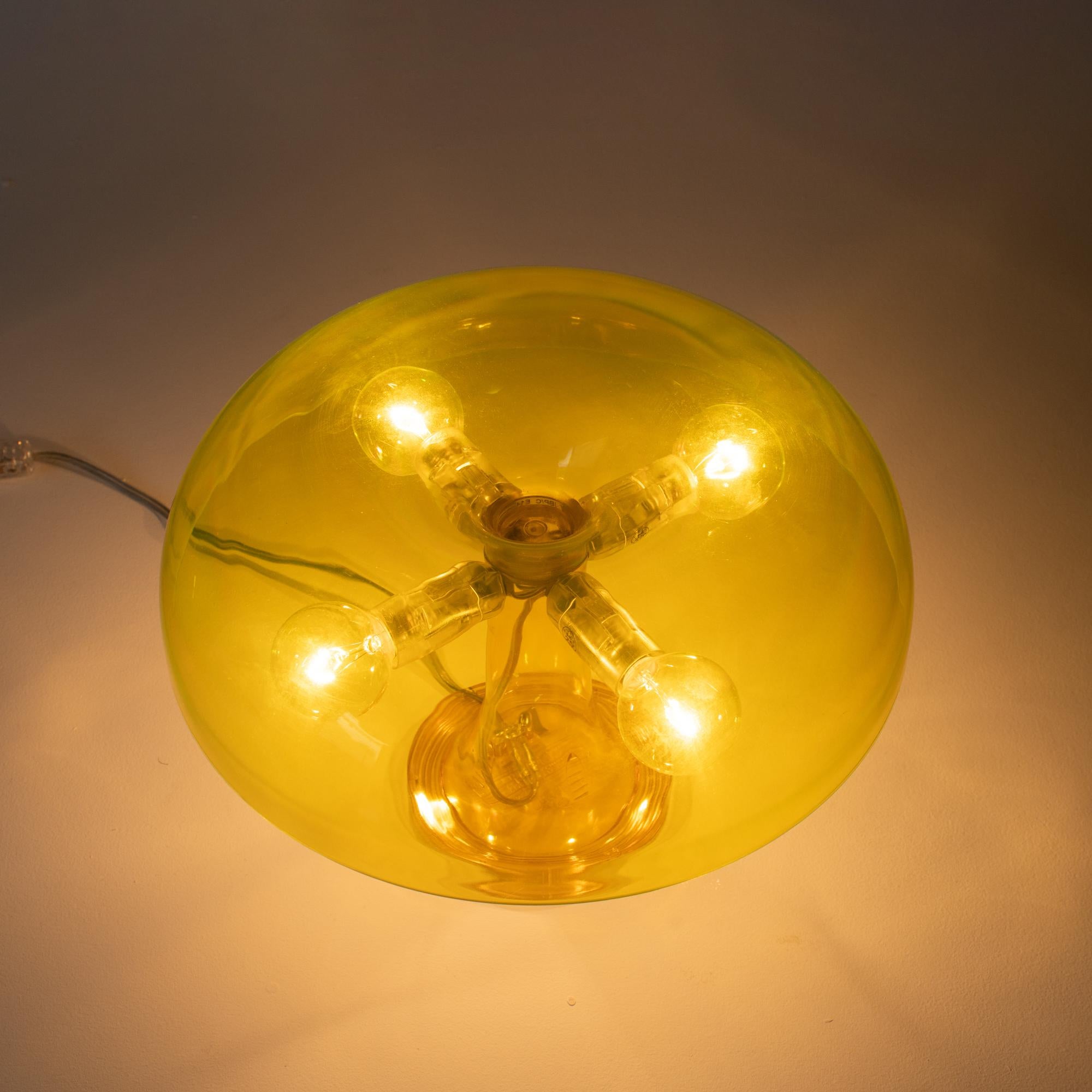 Artemide Nessino Giancarlo Mattioli transparent yellow Y2K design In Good Condition For Sale In Shibuya-ku, Tokyo