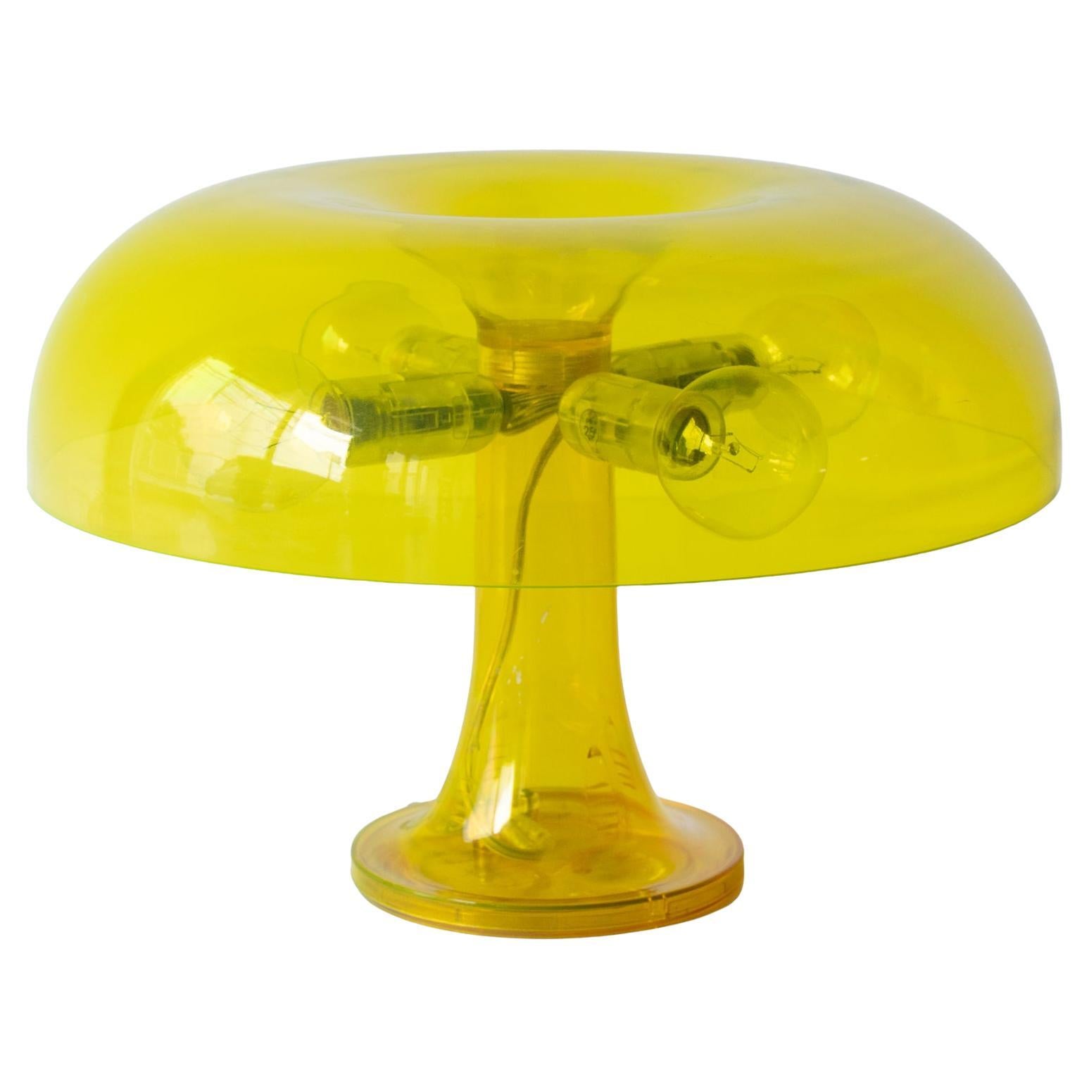 Artemide Nessino Giancarlo Mattioli transparent yellow Y2K design For Sale