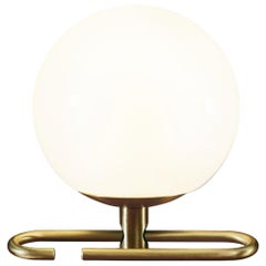 Artemide NH1217 LED Table Lamp in White with Brass Ring by Neri&HU