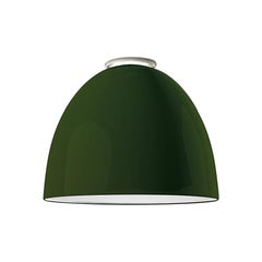 Artemide Nur 150W E26/A19 Ceiling Light in Glossy Green