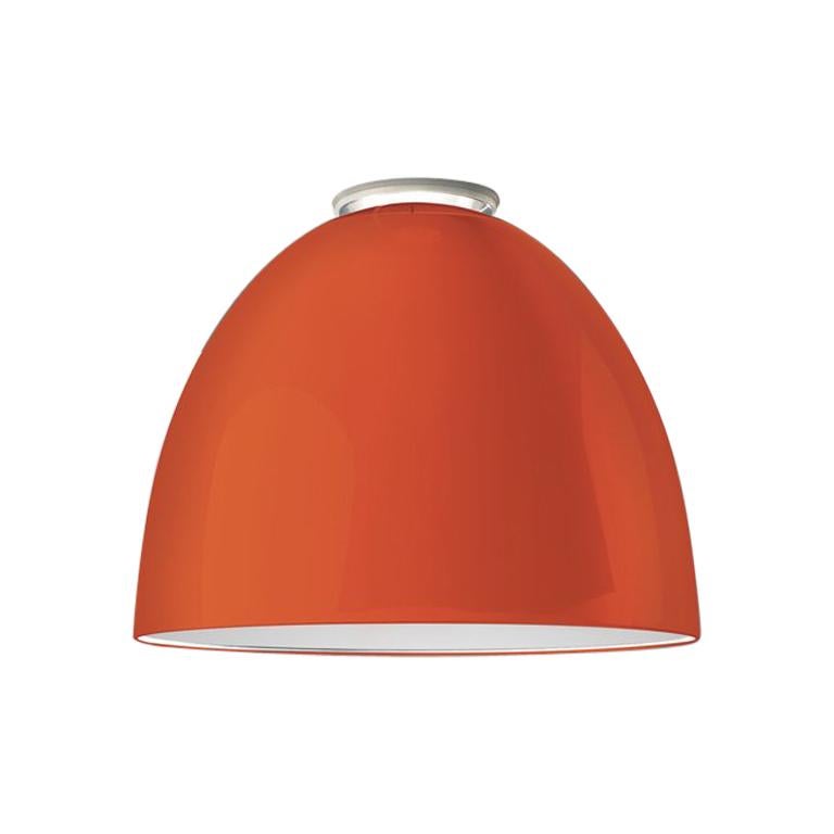 Artemide Nur 150W E26/A19 Ceiling Light in Glossy Orange For Sale