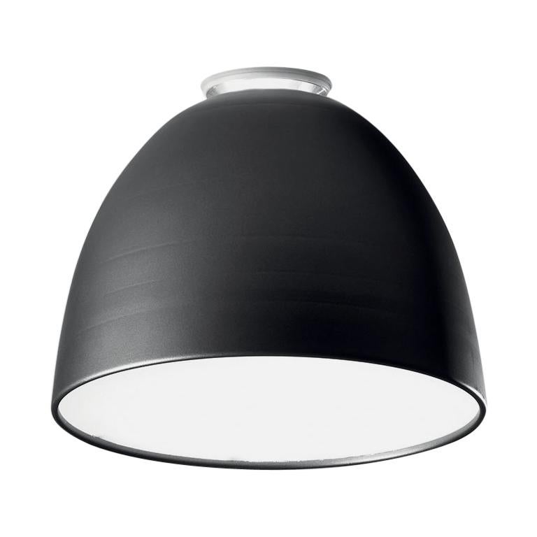 Artemide Nur 150W E26 or A19 Ceiling Light in Anthracite Grey For Sale