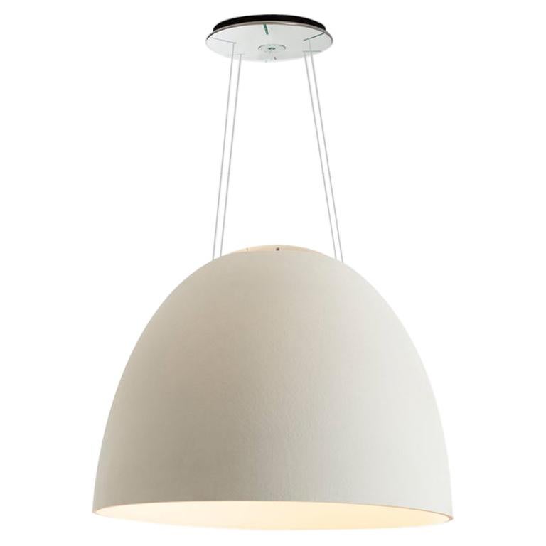 Artemide NUR 1618 Acoustic LED Suspension Light in White by Ernesto Gismondi For Sale