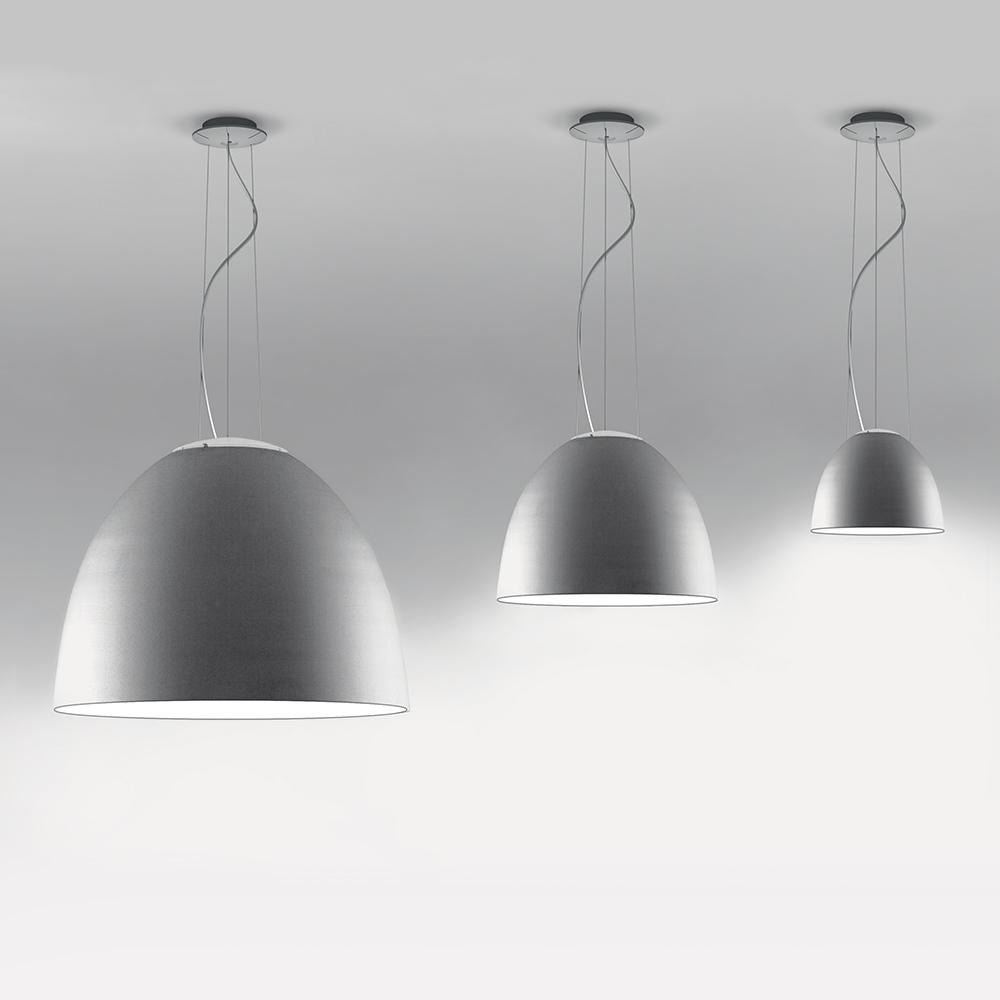 Modern Artemide Nur LED Dimmable Pendant Light in Aluminum by Ernesto Gismondi For Sale