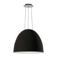 Lampe à suspension Artemide Nur LED à gradation en gris brillant d'Ernesto Gismondi