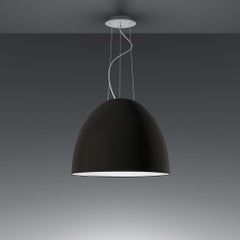 Artemide NUR LED Dimmbare Pendelleuchte in glänzendem Grau mit Ausziehbeleuchtung von Ernesto G